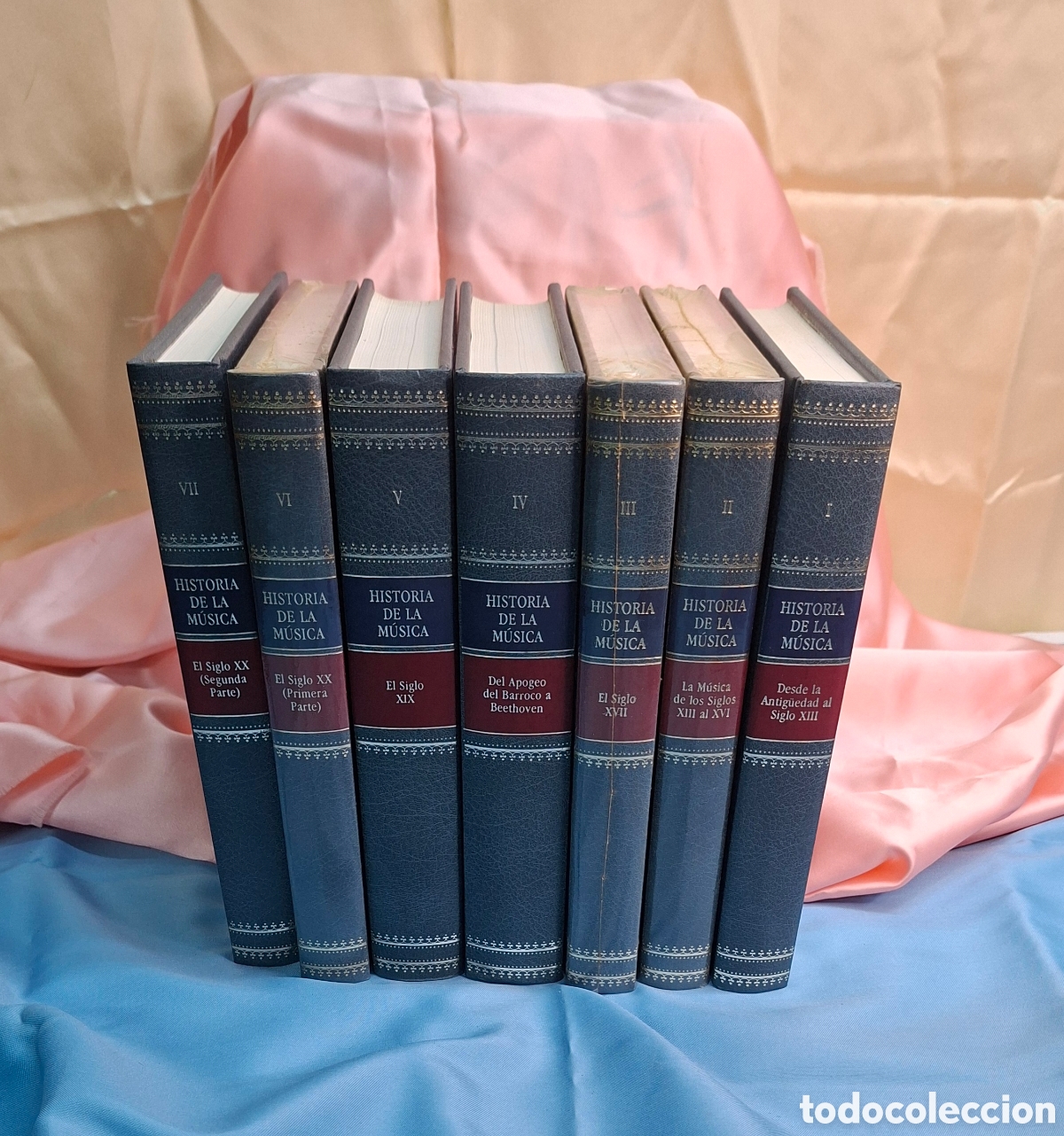 Libros de segunda mano: Lote completo 7 tomos Historia de la M&uacute;sica
