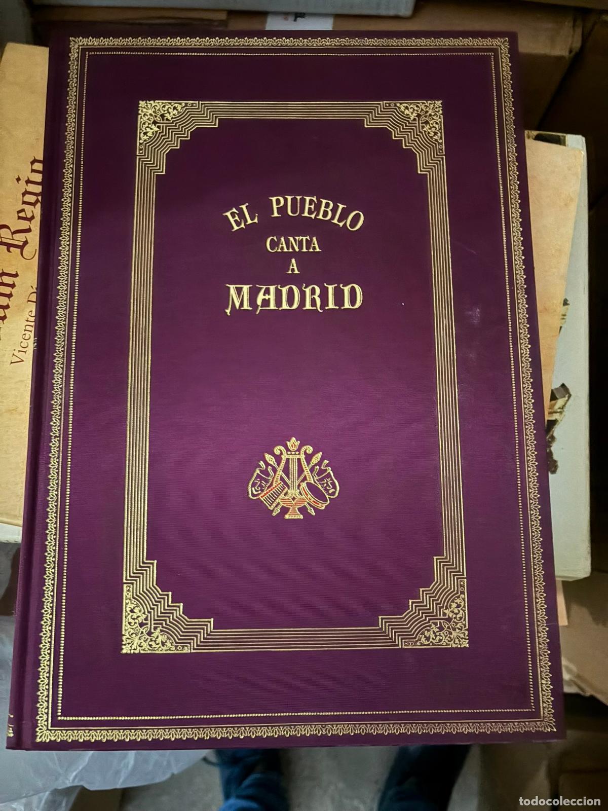 Libros de segunda mano: EL PUEBLO CANTA A MADRID. Canciones Populares. - Guti&eacute;rrez Carbajo. Francisco,