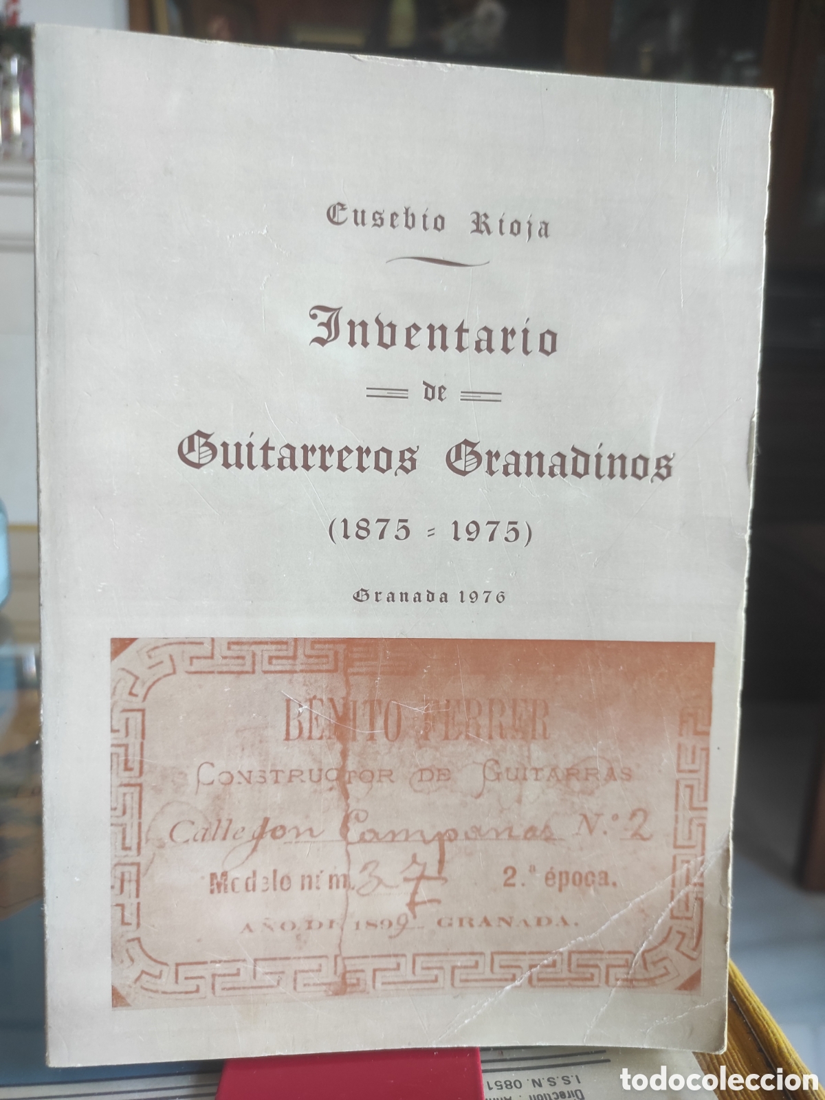 Libros de segunda mano: Inventario de guitarreros granadinos (1875-1983). - Rioja, Eusebio (DEDICADO)