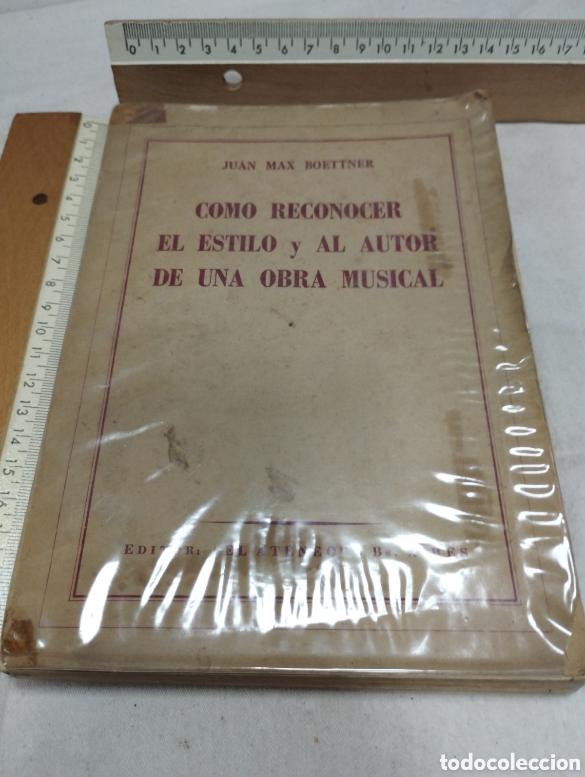Libros de segunda mano: Como reconocer el estilo y al autor de una obra musical. Juan Max Boettner, 1947