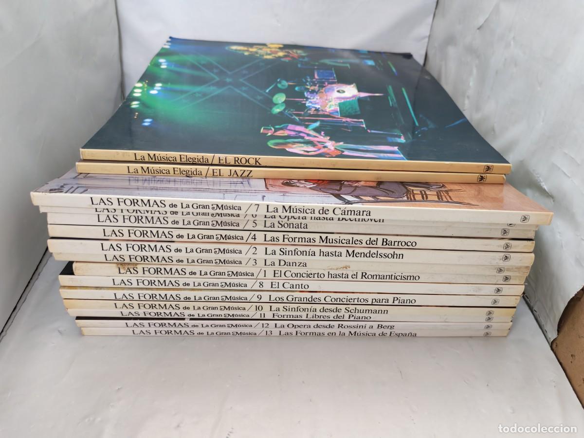 Libros de segunda mano: PACK 15 Libros Colecciones LAS FORMAS DE LA GRAN M&Uacute;SICA (Nos. 1 a 13) + LA M&Uacute;SICA ELEGIDA (2 LIBROS)