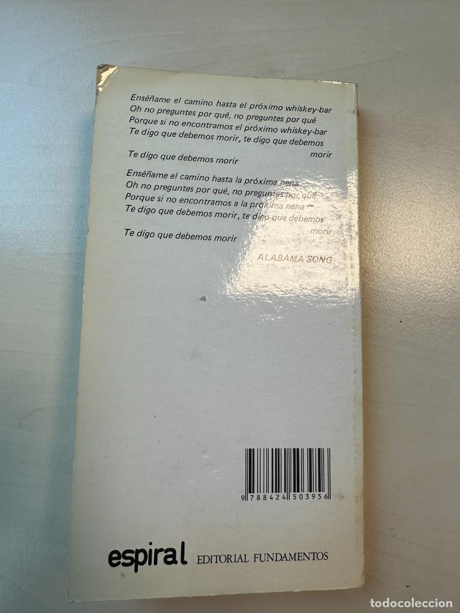 Libros de segunda mano: Jim Morrison - Canciones (Espiral) - Foto 2