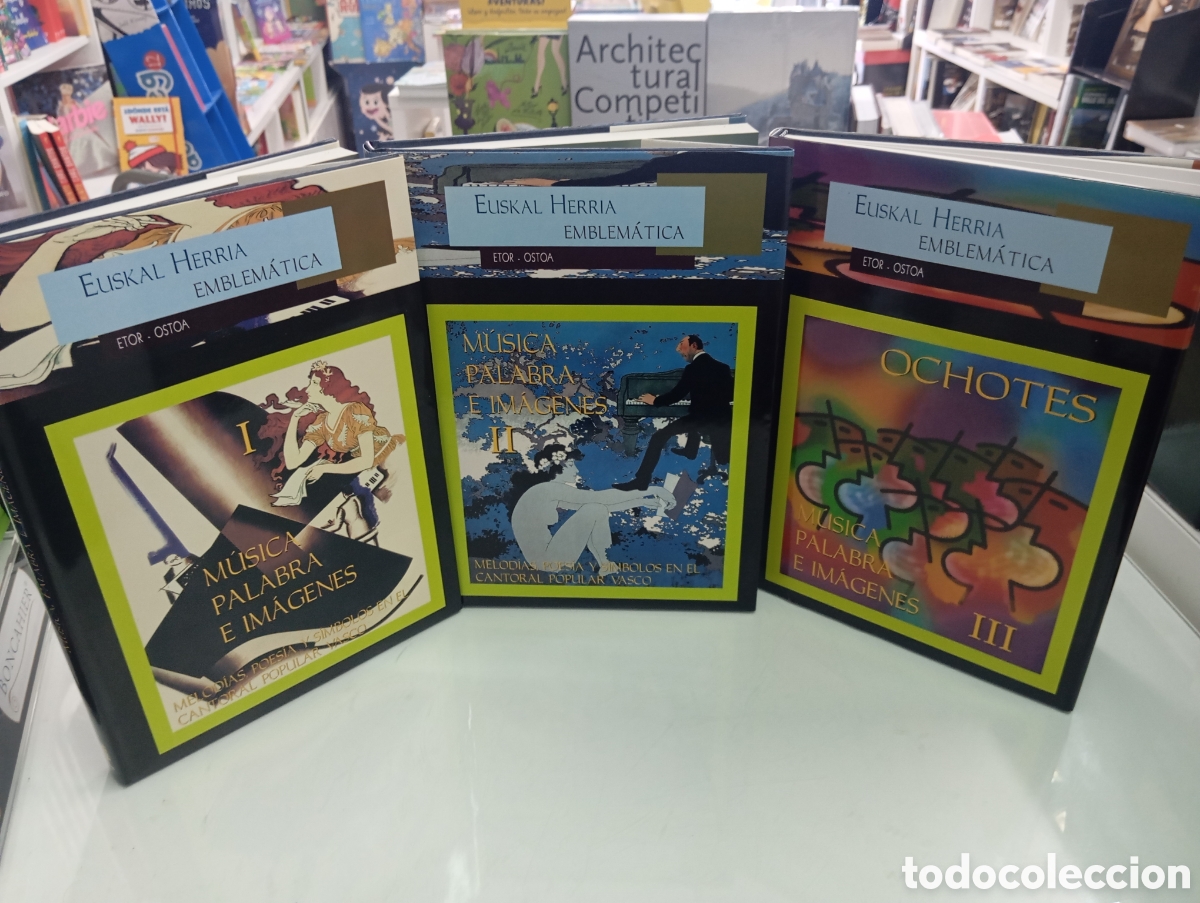 Libros de segunda mano: M&Uacute;SICA PALABRA E IM&Aacute;GENES MELOD&Iacute;AS POES&Iacute;A Y S&Iacute;MBOLOS EN EL CANTORAL POPULAR VASCO OCHOTES 3 vols