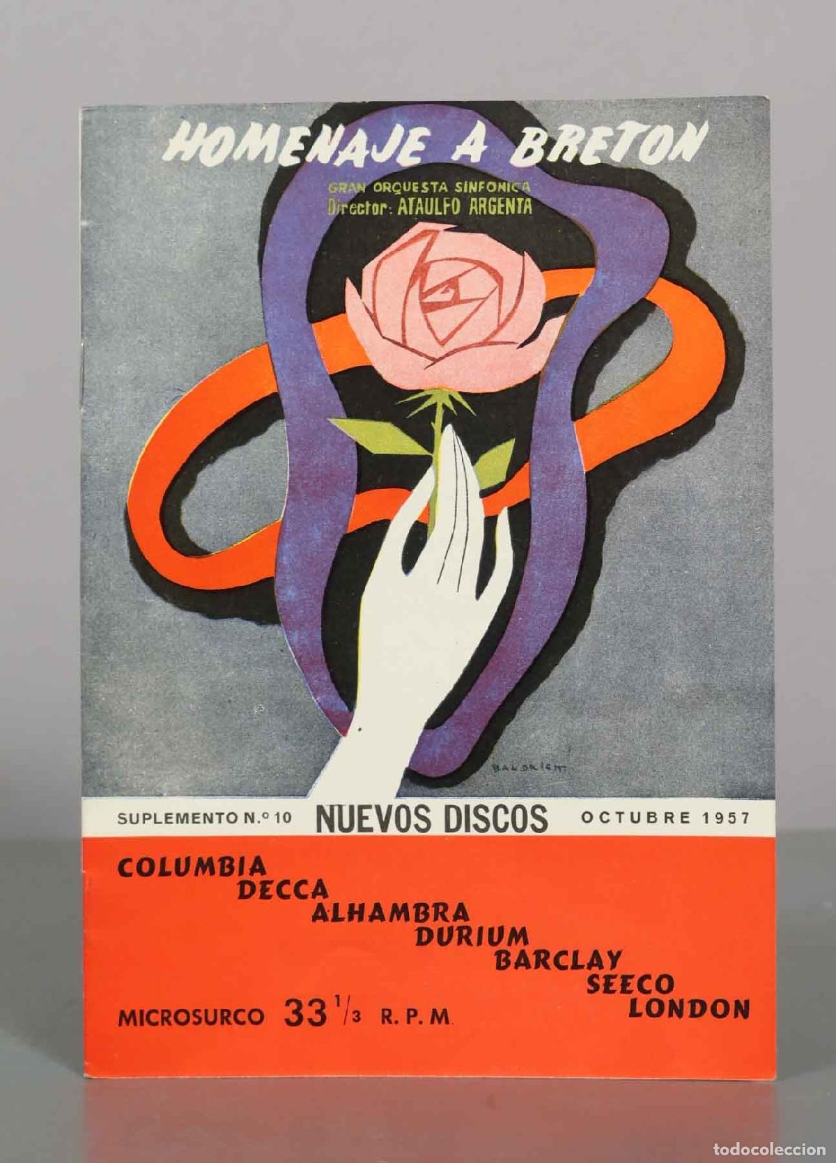 Libri di seconda mano: Homenaje a Bret&oacute;n - Orquesta Sinf&oacute;nica, Ata&uacute;lfo Argenta, Tom&aacute;s Bret&oacute;n SUPLEMENTO 10 OCT 1957