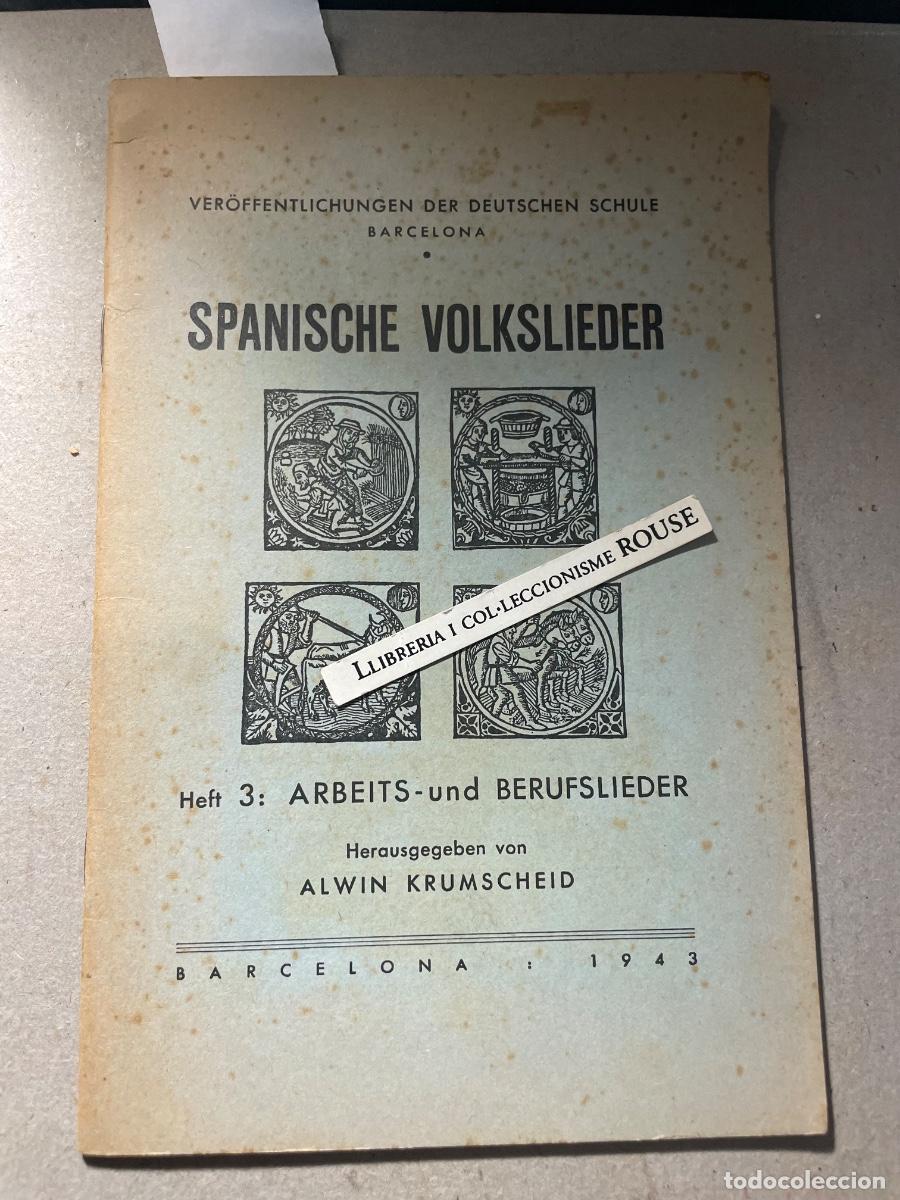 Libros de segunda mano: MUSICA - LIBRO SOBRE CANCIONES NAVIDE&Ntilde;AS Y POPULARES ESPA&Ntilde;OLAS - HELT 3 SPANISCHE VOLKSLIEDER