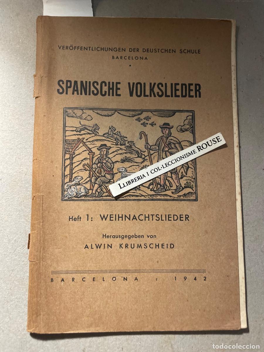 Libros de segunda mano: MUSICA - LIBRO SOBRE CANCIONES NAVIDE&Ntilde;AS Y POPULARES ESPA&Ntilde;OLAS - HELT 1 SPANISCHE VOLKSLIEDER