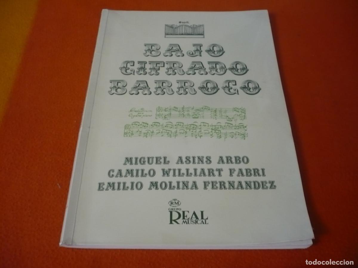 Libros de segunda mano: BAJO CIFRADO BARROCO ( ASINS WILLIART MOLINA ) PARTITURAS MUSICA PIANO ARTE ESCUELA ITALIANA ALEMANA