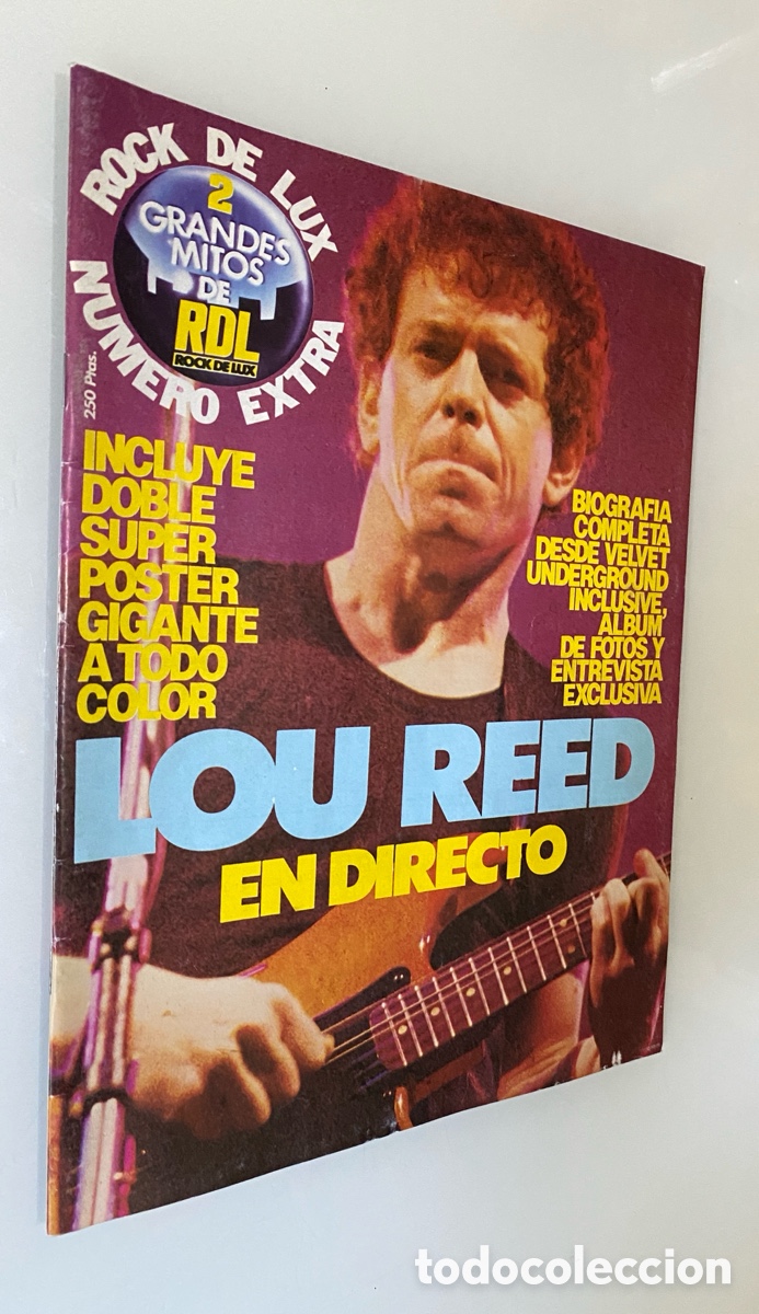 Libros de segunda mano: Revista Rock de Lux n&ordm; Extra Grandes Mitos del Rock: Lou Reed en directo - VV.AA.