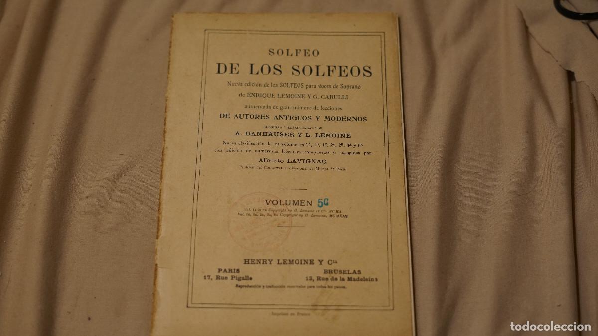 Libros de segunda mano: Solfeo de los solfeos - Henri Lemoine - Foto 1