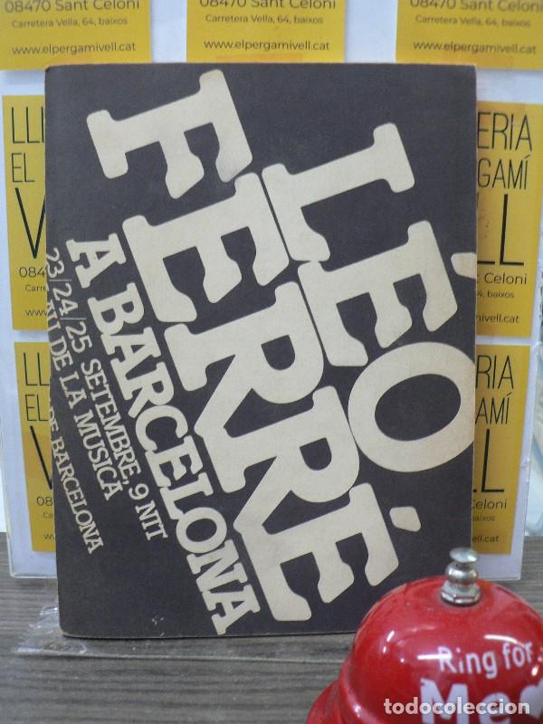 Libros de segunda mano: L&eacute;o Ferr&eacute; a Barcelona: Can&ccedil;ons (biling&uuml;e) - L&eacute;o Ferr&eacute; - Ajuntament de Barcelona - 1980, 1&ordf; ed.