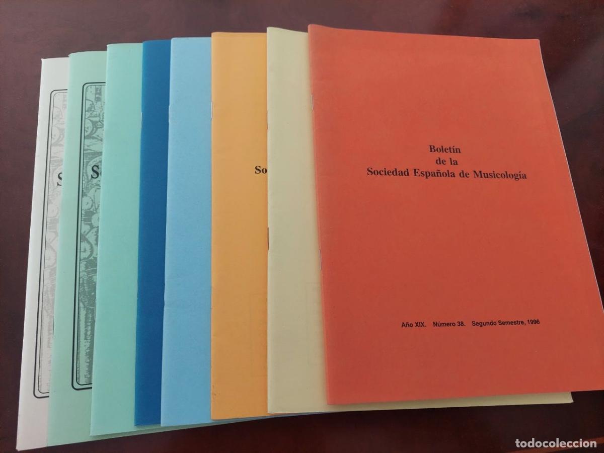 Libros de segunda mano: Bolet&iacute;n de la Sociedad Espa&ntilde;ola de Musicolog&iacute;a. N&uacute;meros 38 al 45.