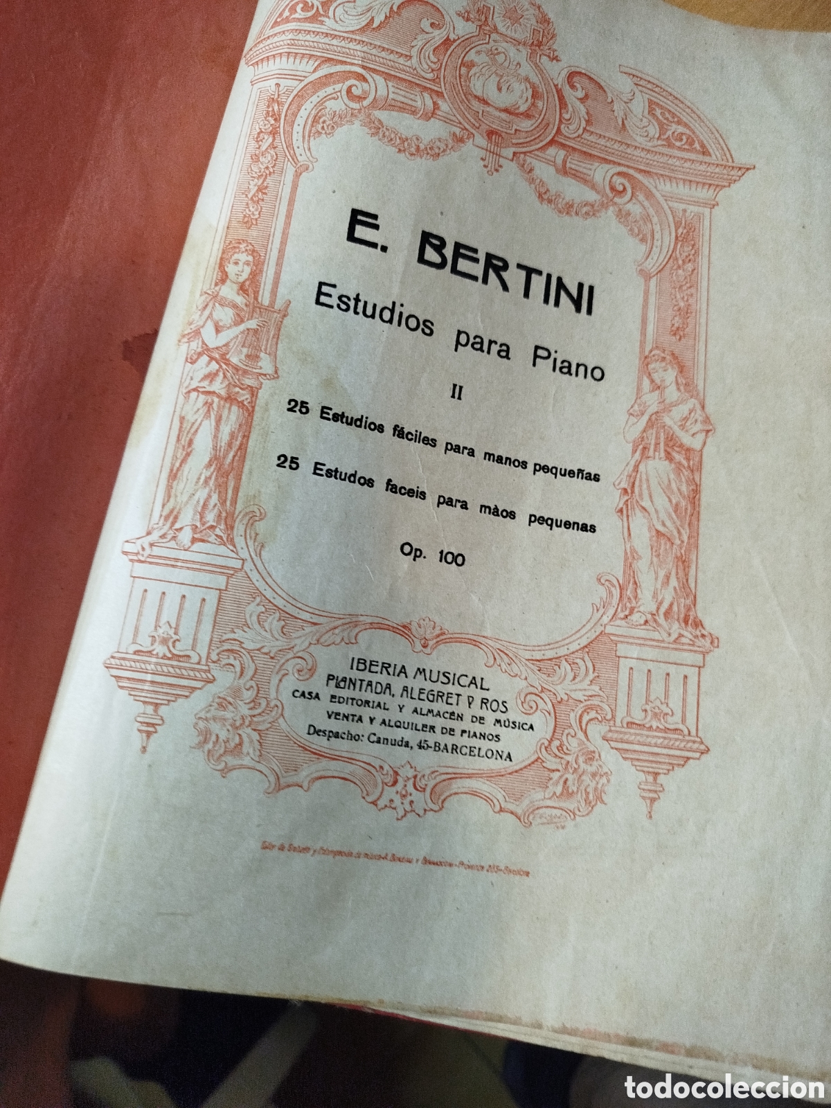 Libros de segunda mano: Estudios para piano. E. Bertini. Iberia musical. Partituras musicales