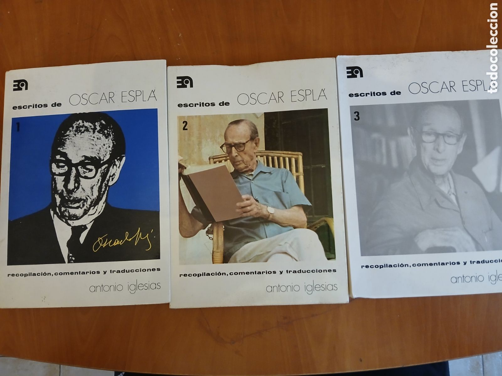 Libros de segunda mano: Escritos de &Oacute;scar Espl&aacute;. Antonio Iglesias. 3 tomos, Completa.