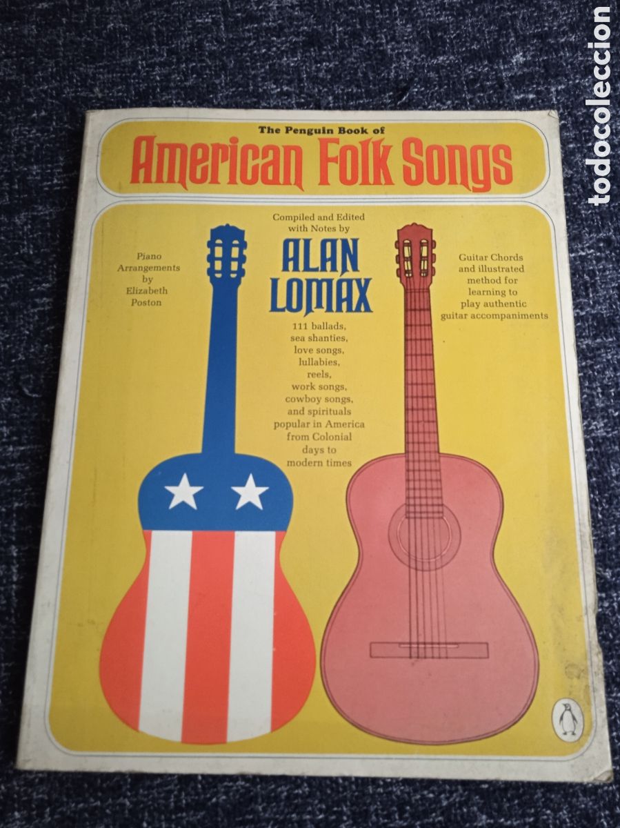 Libros de segunda mano: The Penguin Book of American Folk Songs / Alan Lomax -musica