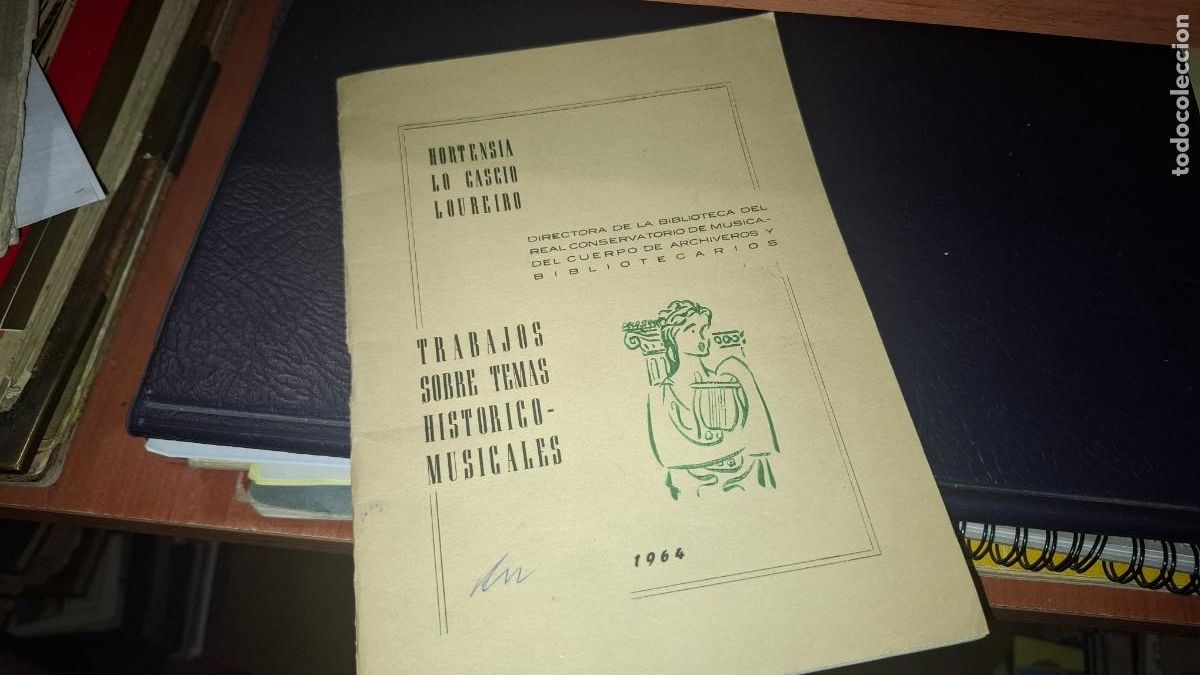 Libros de segunda mano: Trabajos sobre temas historico musicales. Hortensia la cascio. 1964