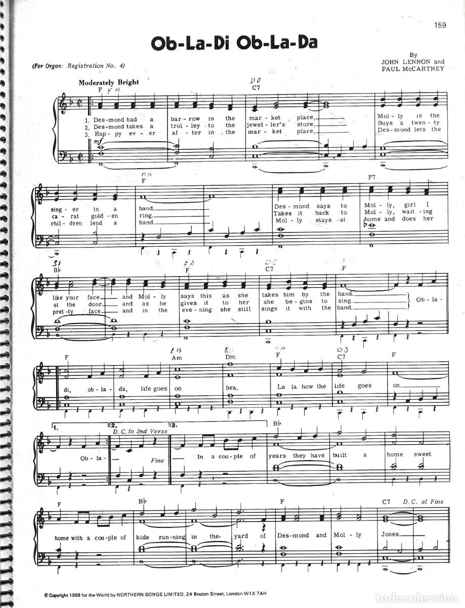 Libros de segunda mano: Partituras con letras de canciones 2 vol&uacute;menes.