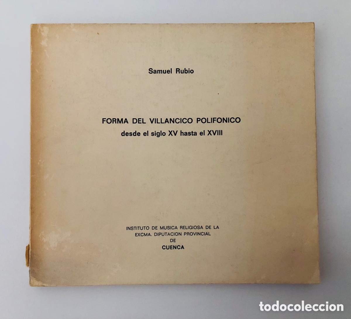 Libros de segunda mano: Forma del villancico polif&oacute;nico desde el siglo XV hasta el XVIII - Samuel Rubio