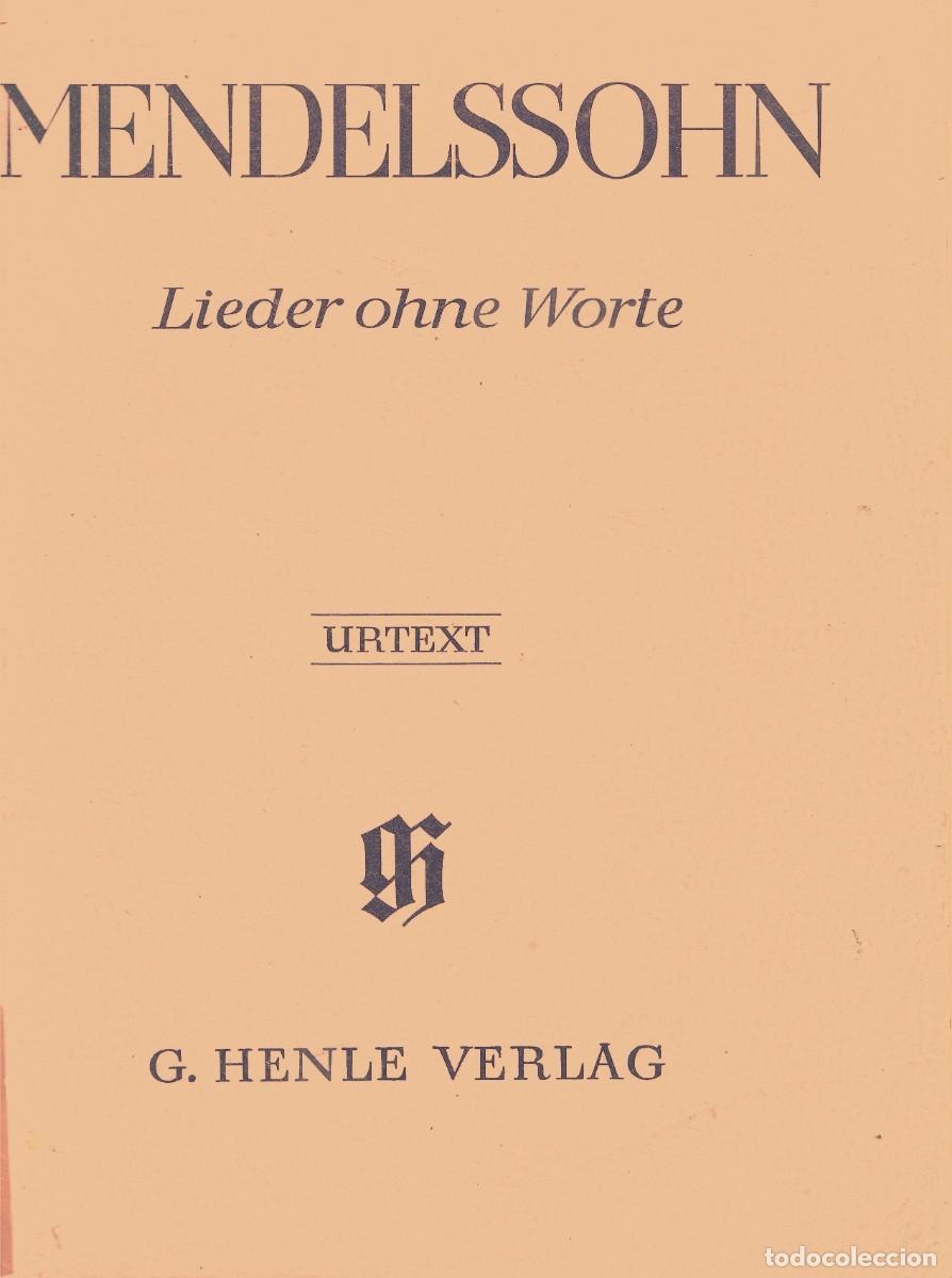 Libros de segunda mano: Lieder ohne Worte. Mendelssohn