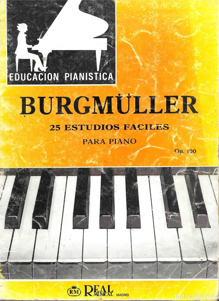 Libros de segunda mano: 25 Estudios f&aacute;ciles para piano Op.100. Burgm&uuml;ller