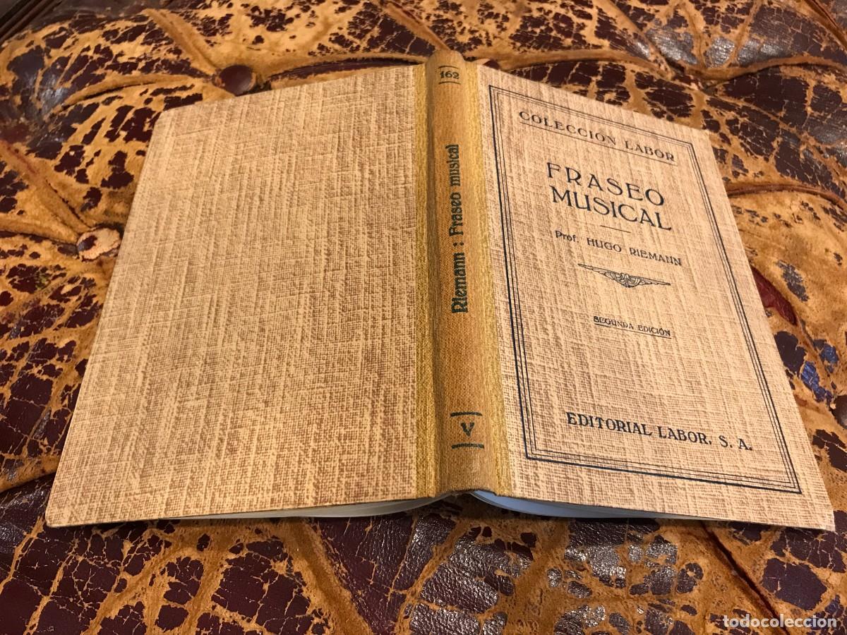 Libros de segunda mano: HUGO RIEMANN. FRASEO MUSICAL. ED. LABOR, 1952