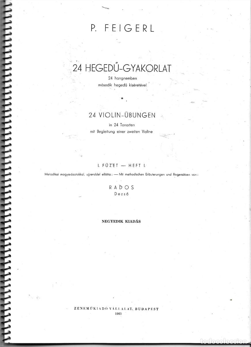 Second hand books: 24 Heged&uuml;-Gyakorlat. P. Feigerl