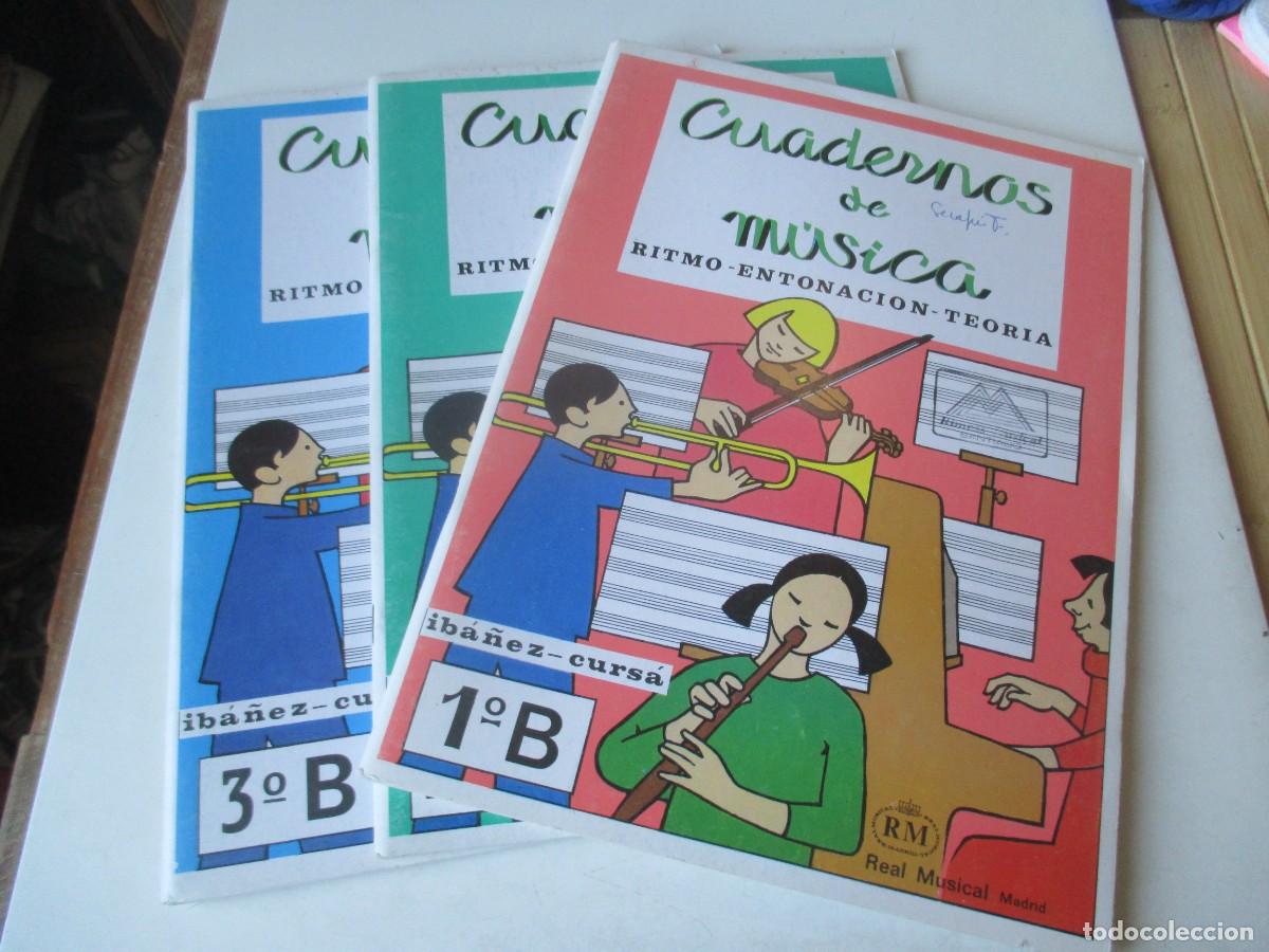 Libros de segunda mano: Cuadernos de m&uacute;sica 1&ordm;B, 2&ordm;C , 3&ordm;B W41241