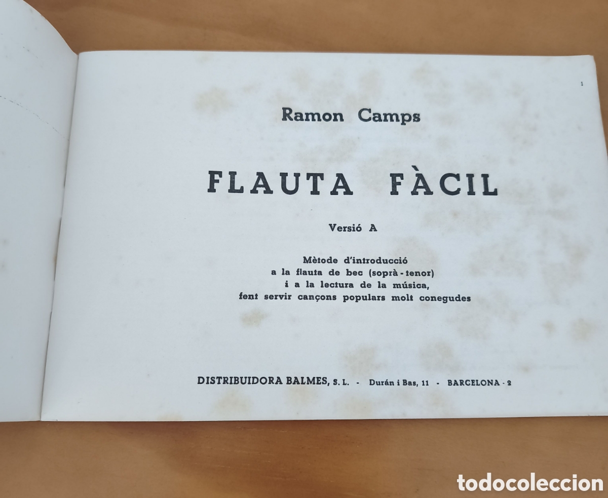 Libros de segunda mano: FLAUTA F&Agrave;CIL Artison versi&oacute; A - Foto 2