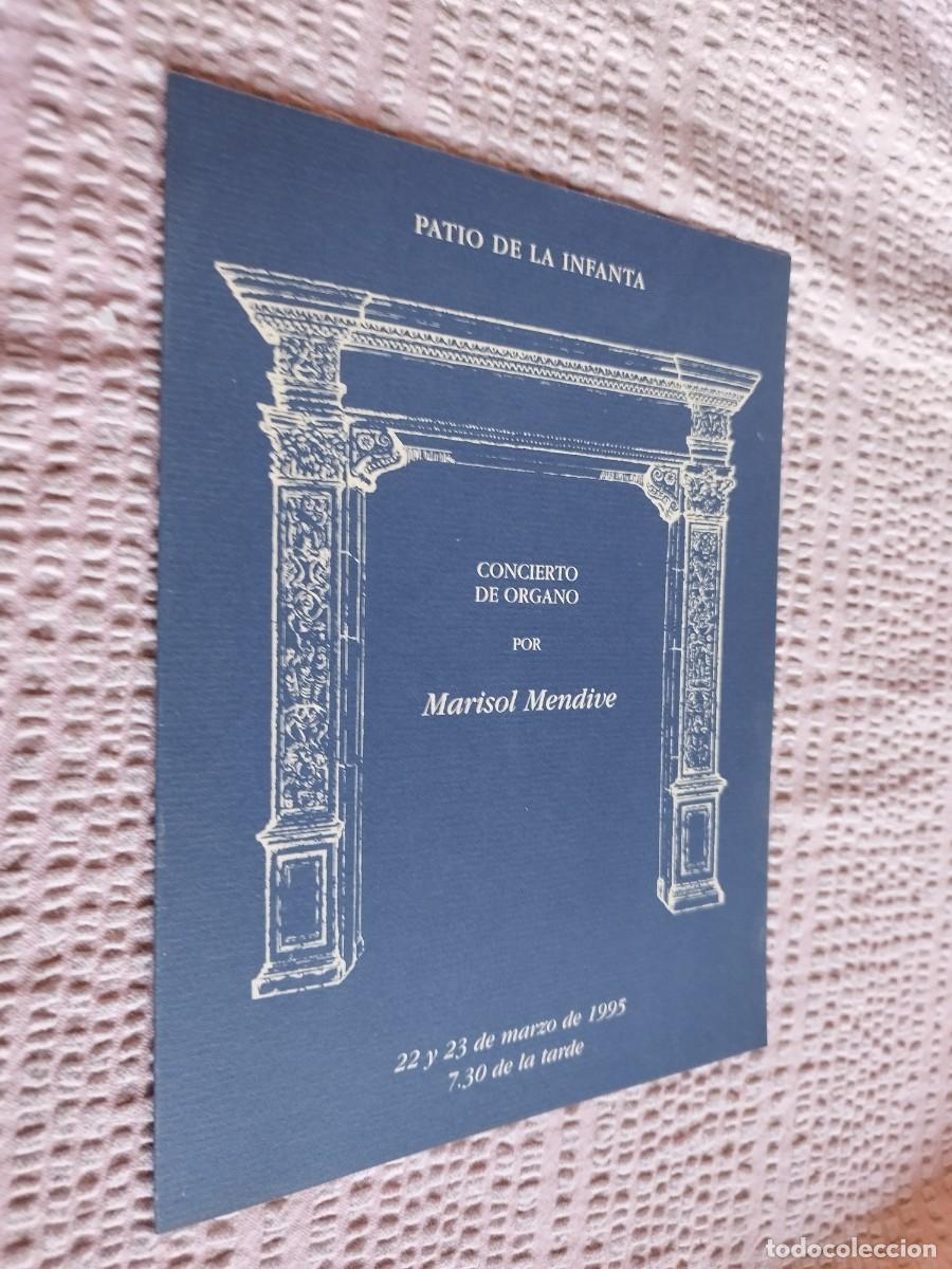 Libros de segunda mano: PATIO DE LA INFANTA / MARISOL MENDIVE / EVA 240 / PROGRAMA