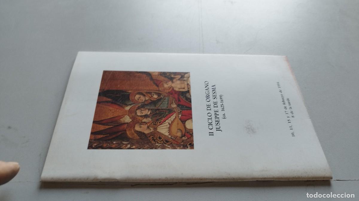Libros de segunda mano: II CICLO DE ORGANO / JUSEPPE DE SESMA / GRAV 37 / PROGRAMA