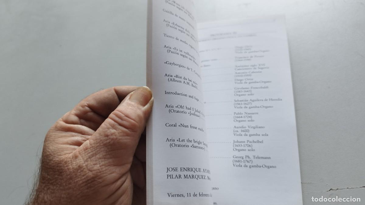Libros de segunda mano: II CICLO DE ORGANO / JUSEPPE DE SESMA / GRAV 37 / PROGRAMA - Foto 5