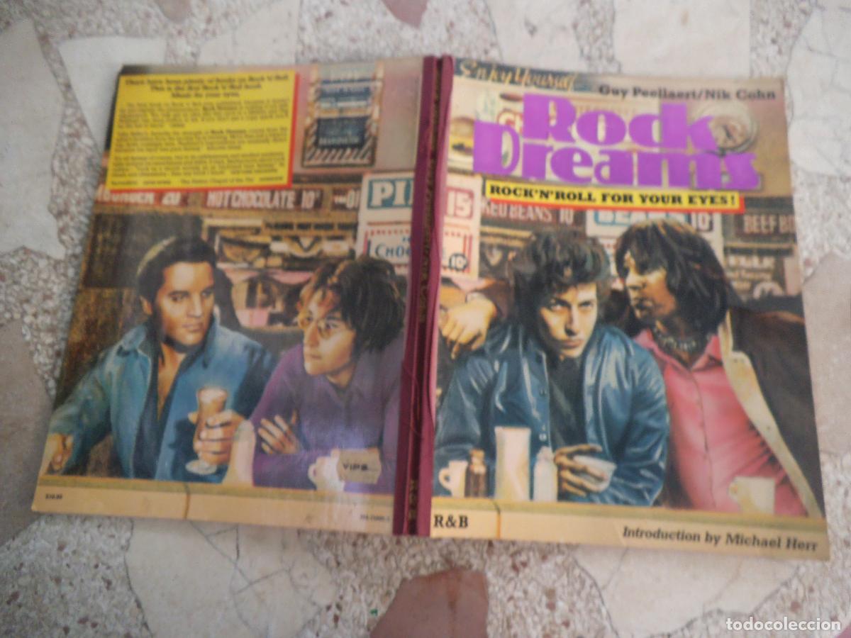Libros de segunda mano: libro de dibujos de artistas, rock dreams, guy peellaert/nik cohn,r&b, rock?n?roll for your eyes