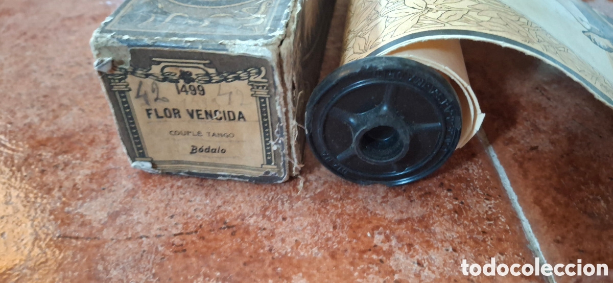 Libros de segunda mano: ​Rollo de Pianola Marca Diana N&ordm; 1499 - Flor Vencida (Coupl&eacute; Tango) - B&oacute;dalo