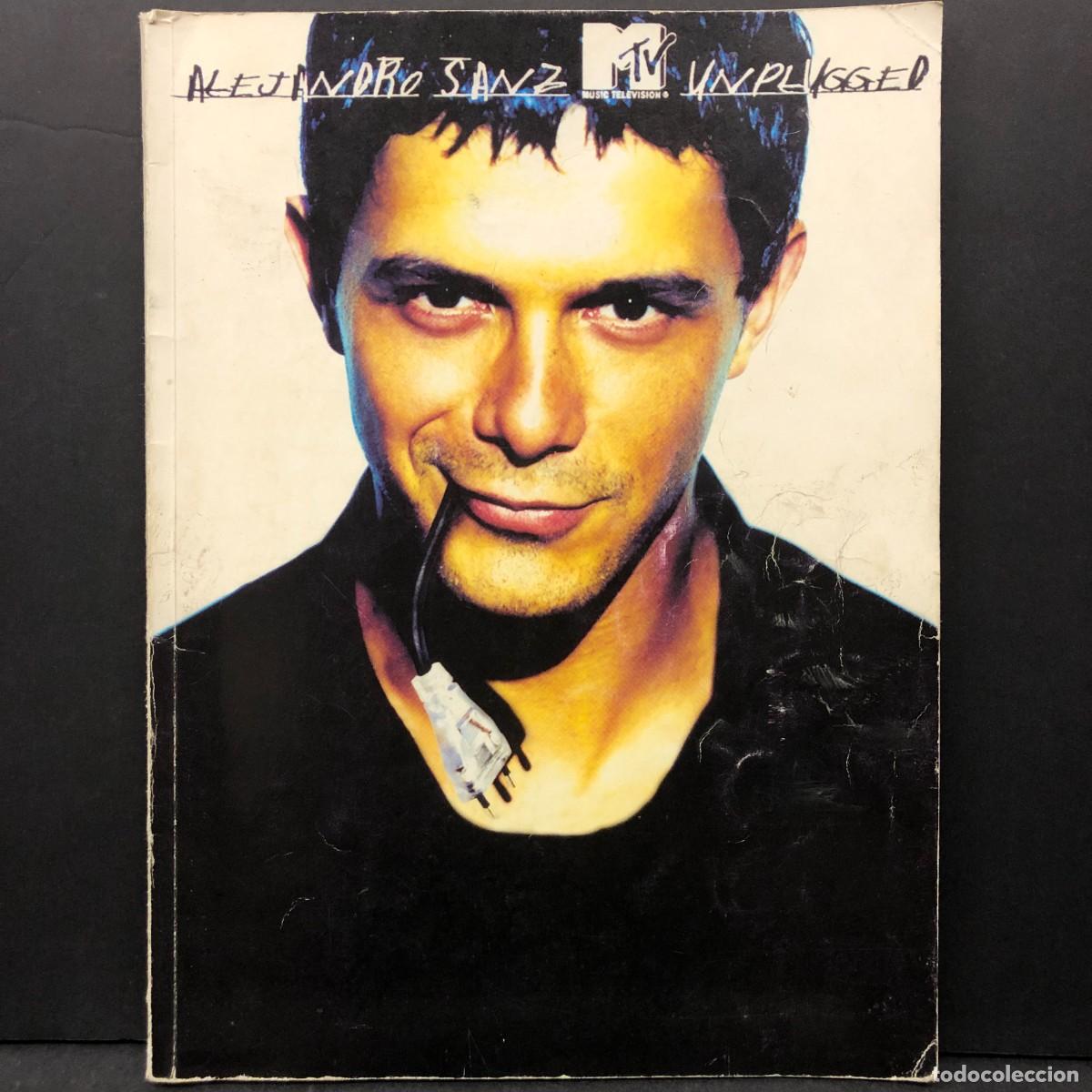 Libros de segunda mano: ALEJANDRO SANZ - UNPLUGGED - MUSIC TELEVISION - MTV - PARTITURAS CANCIONES / 614