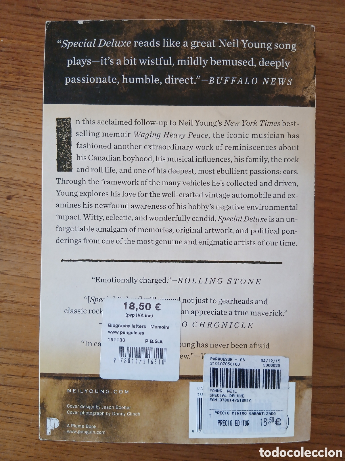 Libros de segunda mano: Special deluxe, de Neil Young - Foto 2