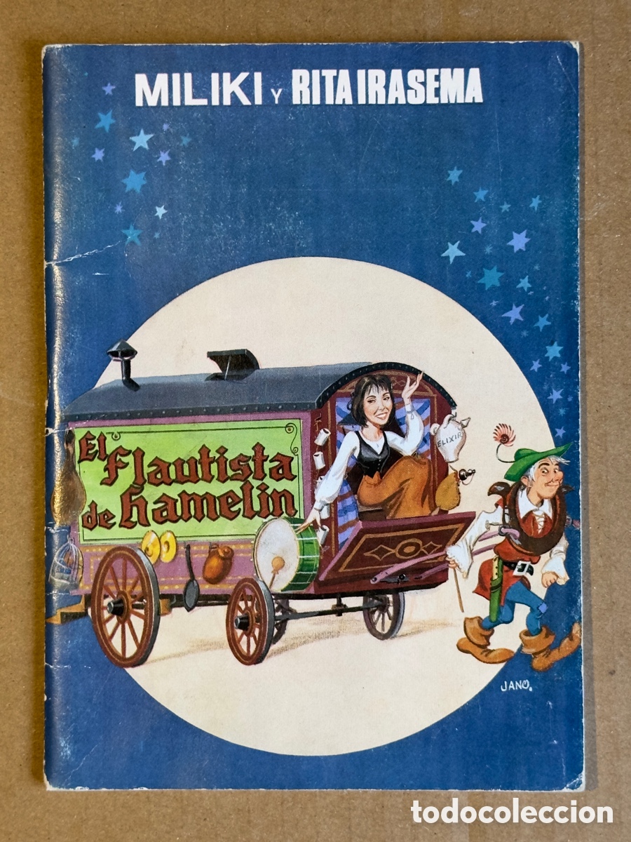 Libros de segunda mano: El flautista de Hamel&iacute;n. Sinopsis para disco. MILIKI Y RITA IRASEMA.