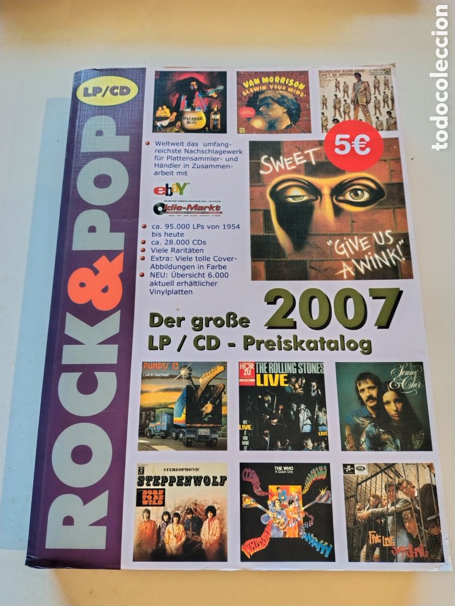 Libros de segunda mano: ROCK & POP CATALOGO LP Y CD 2007 PRECIOS HOLANDA