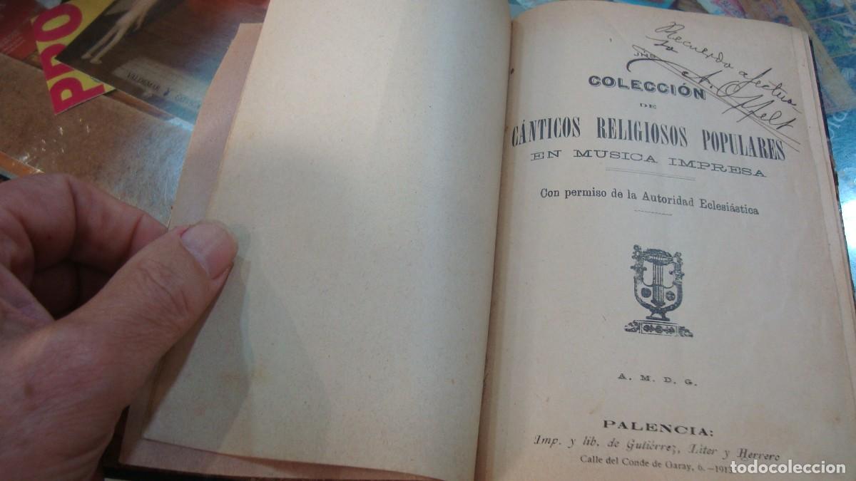 Libros de segunda mano: Colecci&oacute;n de c&aacute;nticos religiosos populares - Palencia - 1913