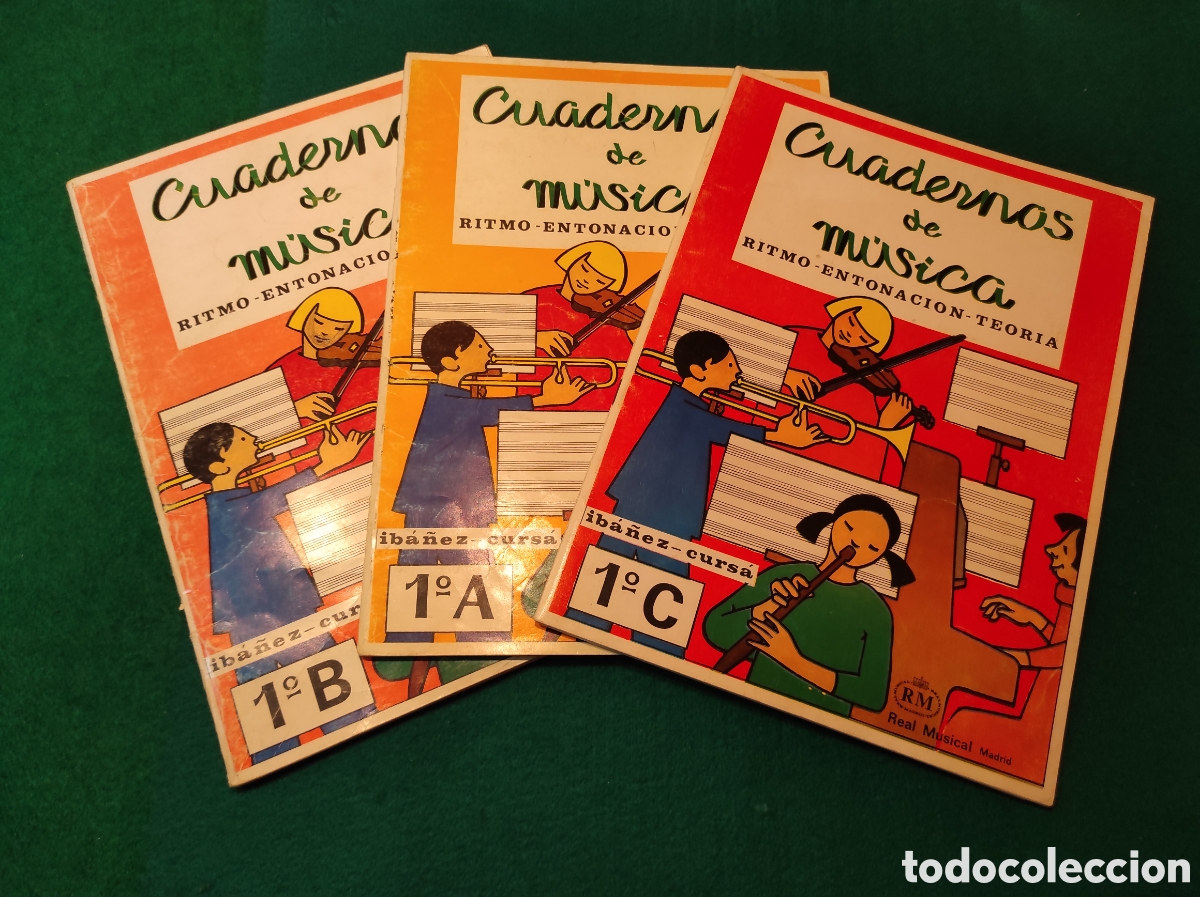 Libros de segunda mano: Tr&iacute;o Cuadernos De M&uacute;sica Ib&aacute;&ntilde;ez-Cursa: Ritmo, Entonaci&oacute;n Y Teor&iacute;a 1&ordm;A, 1&ordm;B Y 1&ordm;C - Real Musical