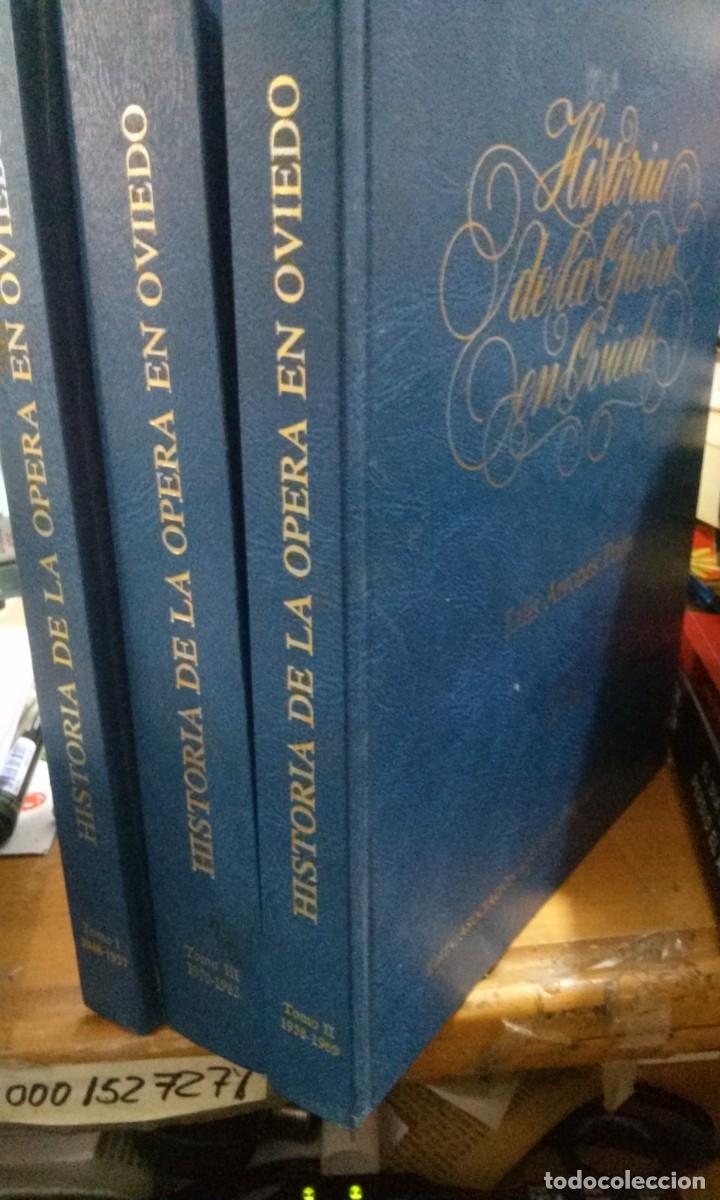 Libros de segunda mano: HISTORIA DE LA OPERA EN OVIEDO LUIS ARRONES PEON TOMOS 1-2-3-A. ASTURIANA AMIGOS OPERA