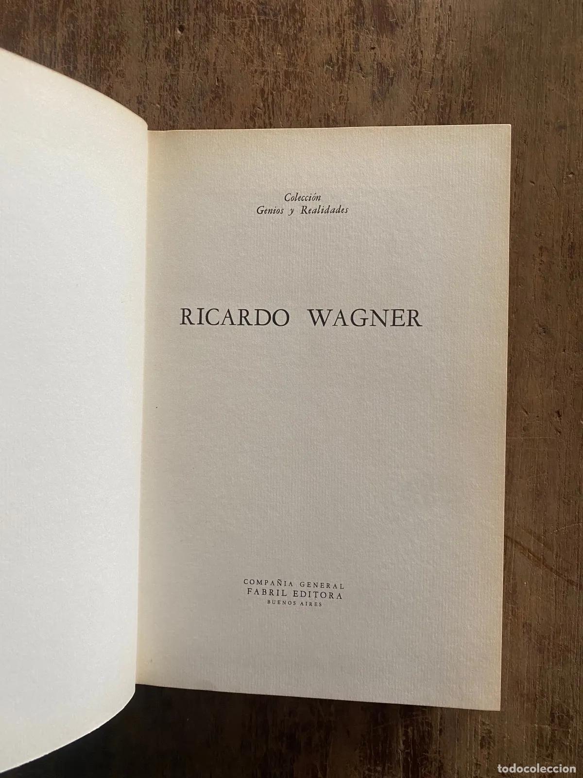 Libros de segunda mano: Ricardo Wagner - Foto 1