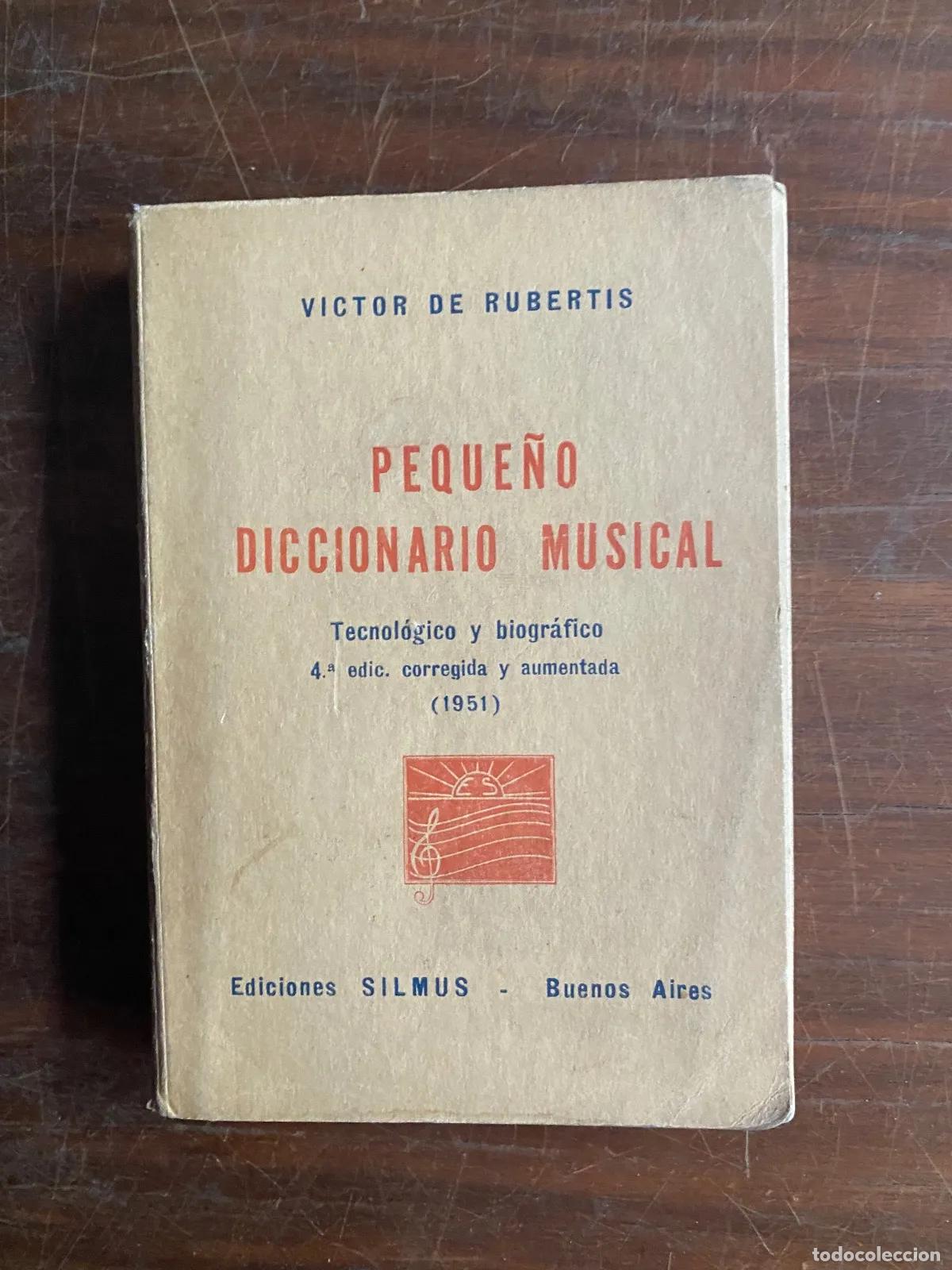 Livres d'occasion: Victor de Rubertis - Peque�o diccionario musical