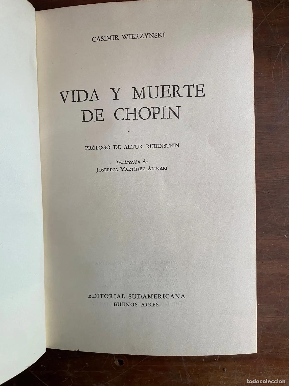 Libros de segunda mano: Casimir Wierzynski - Vida y muerte de Chopin