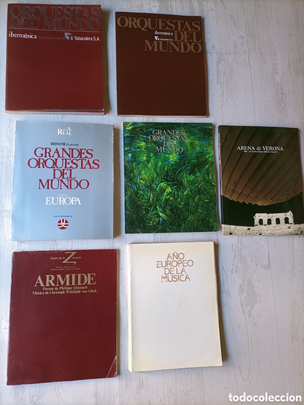 Libros de segunda mano: Lote 7 . Grandes orquestas del mundo. A&ntilde;o europeo de la m&uacute;sica. Armide. Arena di verona