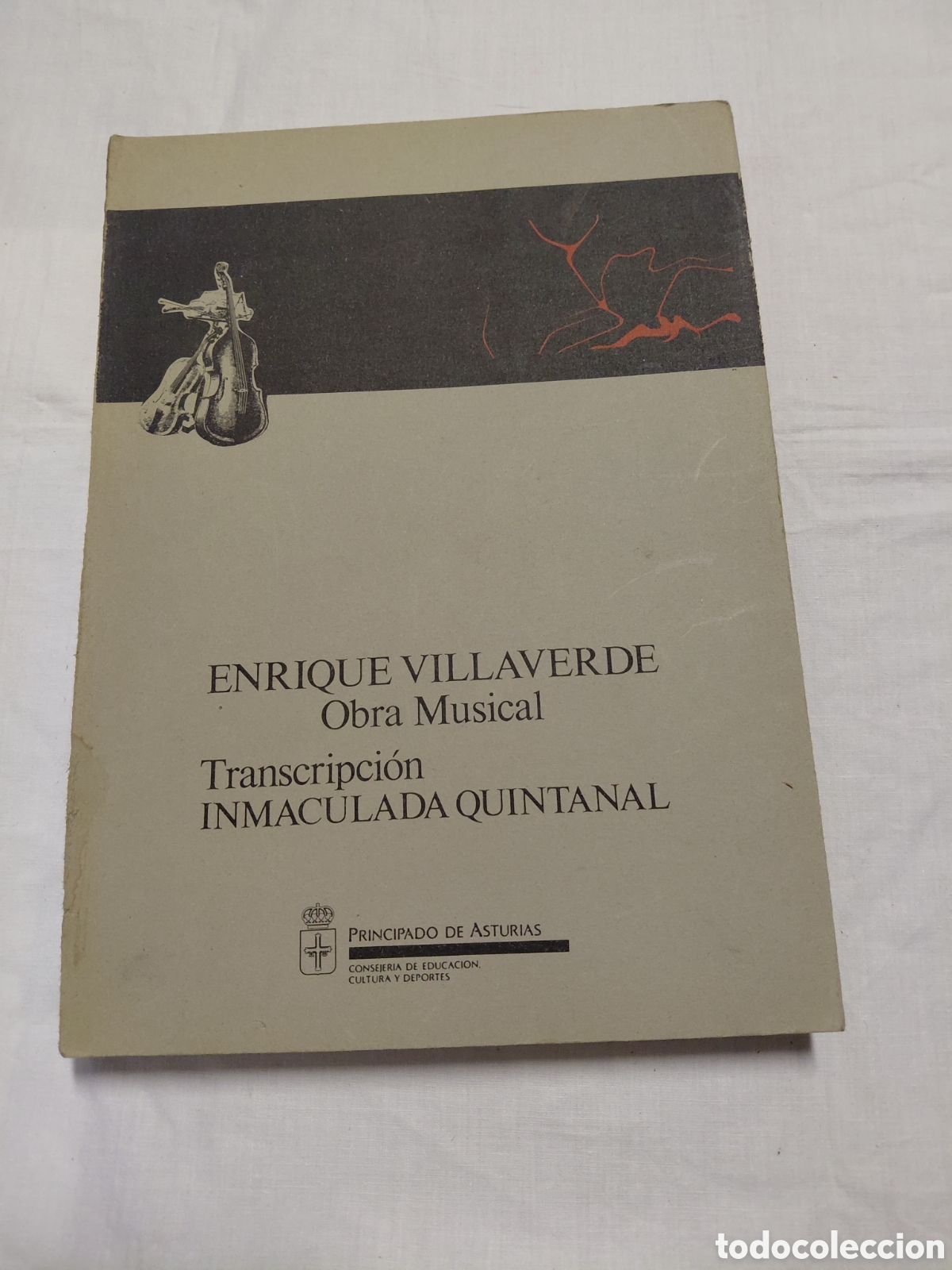 Libros de segunda mano: ENRIQUE VILLAVERDE OBRA MUSICAL.TRANSCRIPCION INMACULADA QUINTANAL.1986