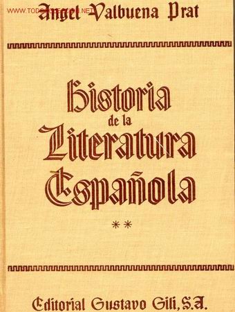 Gebrauchte B&uuml;cher: 1950 .hISTORIA DE LA LITERATURA ESPA&Ntilde;OLA