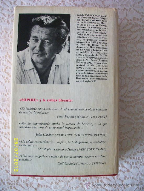 Libros de segunda mano: SOPHIE WILLIAM STYRON - Foto 2
