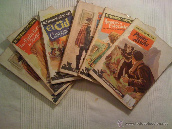 Second hand books: 5 novelas Manuel Fern&aacute;ndez y Gonz&aacute;lez / J M&ordf; de Pereda. Col. Popular Literaria. Originales a&ntilde;os 50