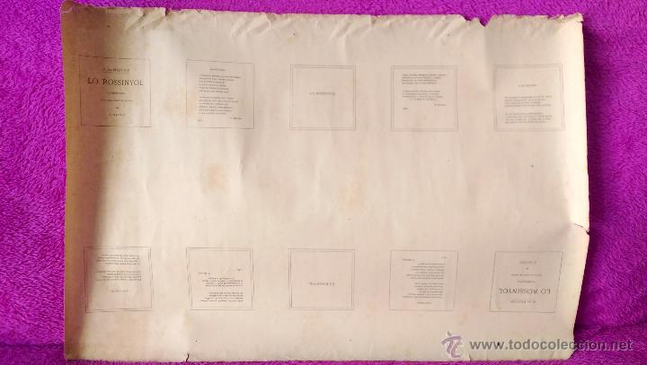 Libros de segunda mano: FRAGMENT ORIGINAL, OBRA INEDITA, LO ROSSINYOL, ALEXANDRE DE RIQUER, FRANCESC MATHEU 1912-1882