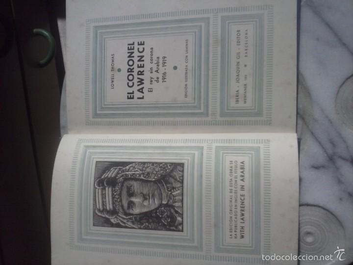 Libros de segunda mano: EL CORONEL LAWRENCE - L . THOMAS . - Foto 2