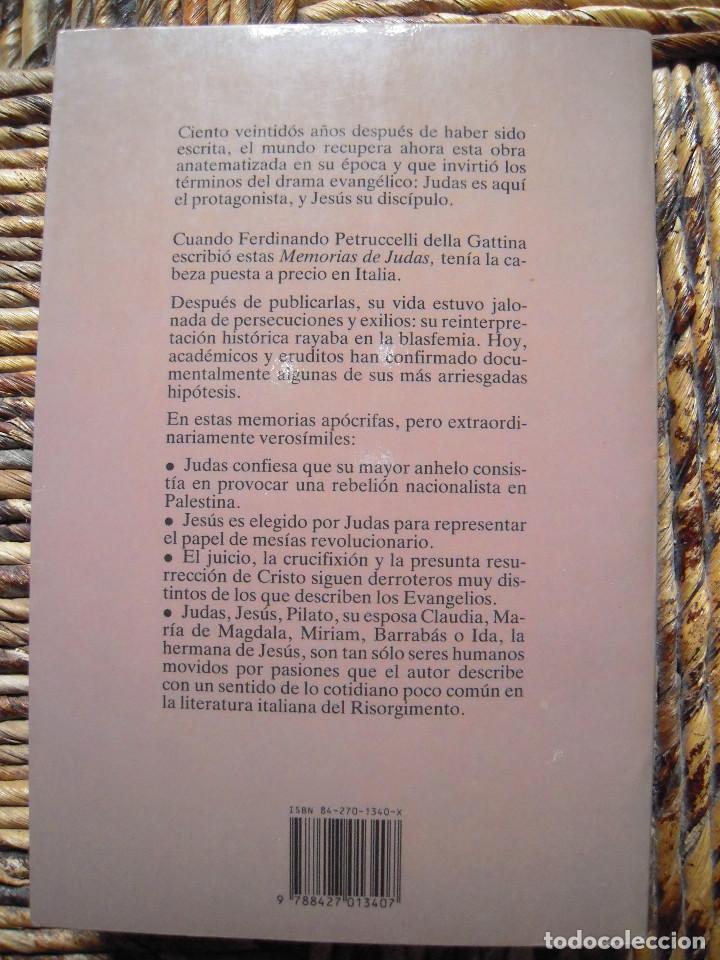 Libros de segunda mano: Memorias de Judas - Foto 2